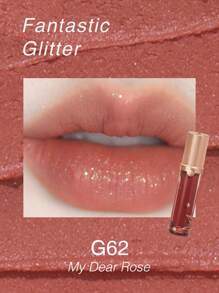 GIRLCULT Love Whisper 哑光唇釉 #G62 我挚爱的玫瑰 | 缎光妆效，带微闪 | 柔雾唇釉，轻盈液体唇膏 | 持久显色，礼盒装，3.8克/0.13盎司 - G62 My Dear Rose - 查看 4