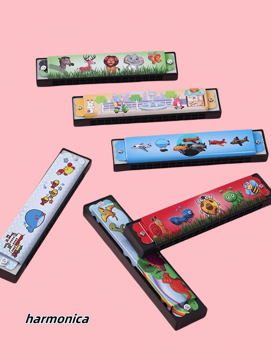 1pc/3pcs/5pcs Interesting Color Random Iron Harmonica, Luxurious 16-Hole Iron Harmonica, Inspire To Explore Musical Talent, Enhance Music Perception, Suitable For Birthday Gifts, Holiday Gifts, Musical Instrument Gifts, Materials Do Not Hurt The Mouth