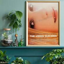 墙壁艺术海报可选框架流行经典索菲亚·科波拉电影“处女自杀”电影海报，帆布画和印刷墙壁艺术图片，适用于家庭房间装饰礼物，无框架，墙壁艺术带框架 - 彩色 - 查看 5