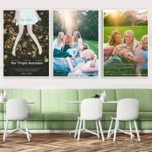 墙壁艺术海报可选框架流行经典索菲亚·科波拉电影“处女自杀”电影海报，帆布画和印刷墙壁艺术图片，适用于家庭房间装饰礼物，无框架，墙壁艺术带框架 - 彩色 - 查看 6