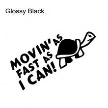 Car Stickers Movin As Fast As I Can Decoration For Motorhome Horsebox Caravan Camper Van Body Back Door Turtle Decor Decals Auto Tuning Accessories Vinyl  Cover - 40x14cm/15.75x5.51inch - View 10