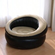 Adult Outdoor Inflatable Flannel Sofa, Air Mattress Cushion, Portable Inflatable Stool, Music Festival Camping Leisure Recliner - Multicolor - View 4