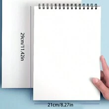 1 件高档素描本，厚纸，适合初学者素描，A4 尺寸绘画本，学生美术用品 - 彩色 - 查看 2