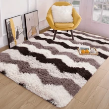 قطعة واحدة من السجاد الفاخر الناعم والفاخر ، سمك إسفنجي 1 سم ، مريح لاستخدام القدمين، سجادة أرضية ناعمة وفاخرة لغرفة النوم والصالون ،ديكور منزلي، غير قابلة للانزلاق للاستخدام الداخلي والخارجي والنزهات