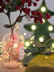 Fio Fada Cordão Luz Leds Díodo Emissor De Luz Segurança Leds 2 Metros Reutilizável Decoração