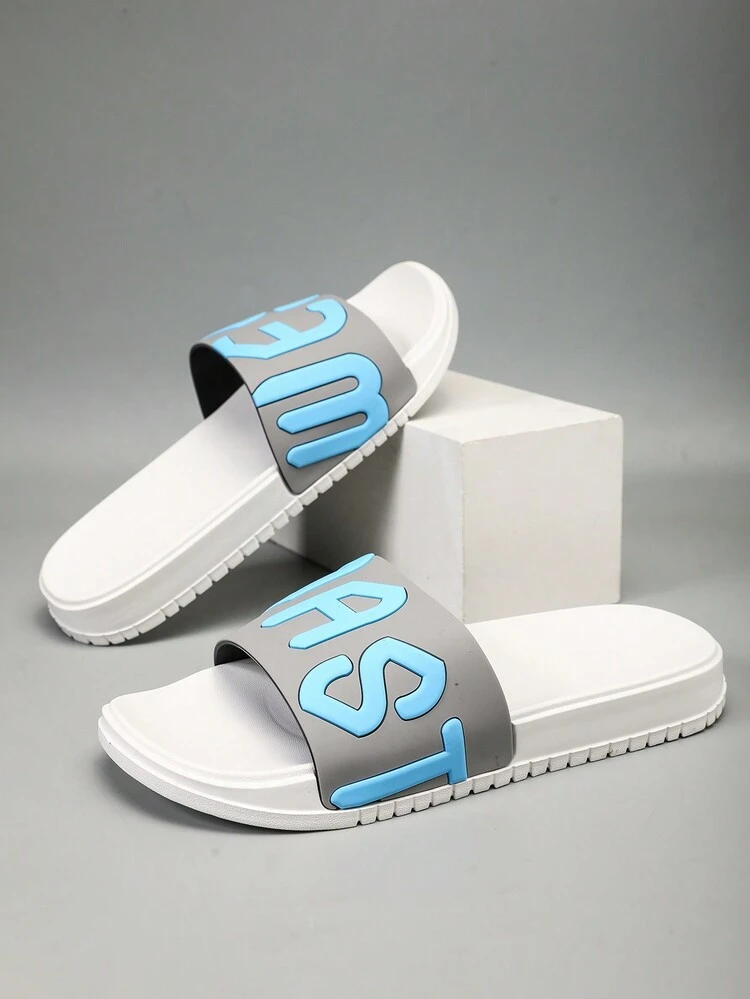 Pantuflas casuales para hombres con suela gruesa y antideslizante, adecuadas para adolescentes, uso casual de verano/deportivo al aire libre/viajes de vacaciones/regalos de graduación/accesorios de vestir para cumpleaños - Azul - Añade 2