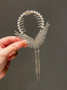 1 pièce Porte-queue de cheval mode femme avec pompons, Saint-Valentin