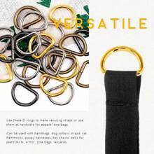 5 piezas Hebilla de mochila de metal resistente - Broches de cinta versátiles para artesanía en , cinturones, bolsas y bolsos - Accesorios de cierre con estilo y - Multicolor - Ver 4