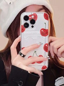 1 个 Cherry TPU 卡夹手机壳，简约防摔，适用于 X、XR、XS Max、11、12、13、13 Pro、13 Pro Max、14 Pro Max、15、15 Pro、15 Plus、15 Pro Max、16、16 Pro、16 Plus、16 Pro Max 防水防震防刮 - 彩色 - 查看 3