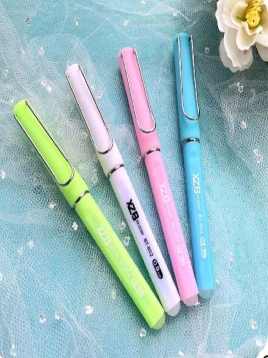 LUXURY RUBBERIZED ERASABLE PEN 0.8MM - 粉色 - 查看 1