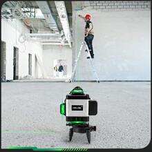 Yofidra 16 Lines 4D Laser Levels 360 Horizontal Vertical Green Line Laser Level Self-Leveling Measure Leveling Tool,Easy To Use And Ideal For Home Renovation & Construction Projects,Essential Tools For DIY Home And Courtyard Renovation - White - View 7