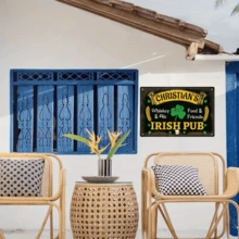 1 件 [定制] 个性化酒吧标牌，自定义名称，复古户外墙牌，适用于家庭、咖啡厅酒吧、厨房、男人窝，12x8 英寸金属标牌 - 彩色 - 查看 5