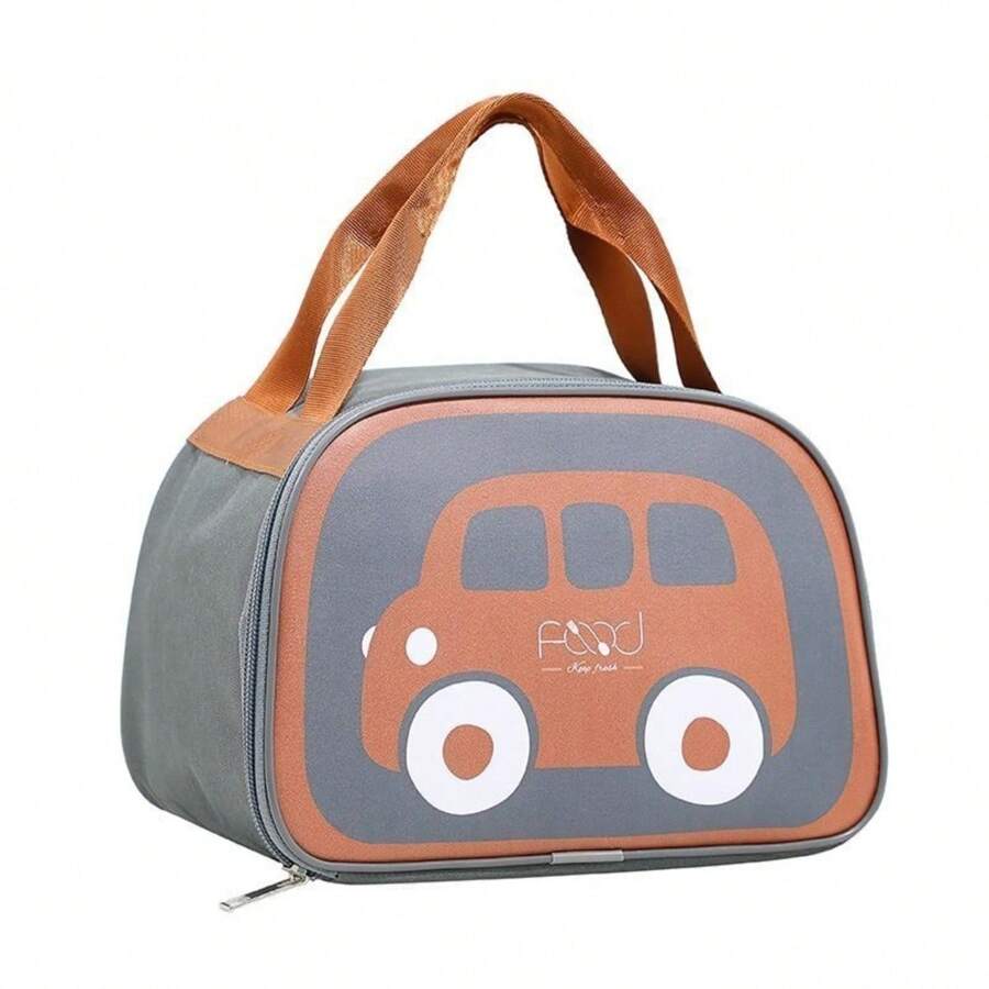 Thermal Lunch Bag For Girls And Boys For Lunchbox Snacks Daycare School - 灰色 - 查看 1