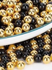 500 Pieces 8mm Faux Pearls Beads For Vase Filler, Ivory&Pink Polished Faux Pearl For Brushes Holder, Imitation Round Beads For DIY, Table Scatter, Wedding, Birthday Party, Home Decoration Gifts Graduation Room Decor Flower Vase Glass Vase