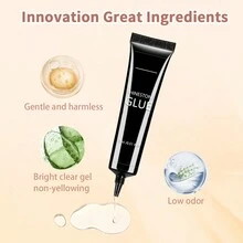 GLOZ 3支装15毫升美甲水钻凝胶，适用于3D美甲水钻，超强力水钻胶，可用于美甲装饰、珠宝、水晶珠、宝石、钻石，需使用UV/LED灯固化。 - 無色 - 查看 8