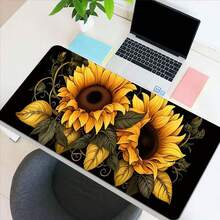 Bàn di chuột chơi game lớn Double Sunflower - Tấm lót bàn bằng cao su chống trượt dày, kéo dài, có các cạnh khâu chính xác, có thể giặt được, hình chữ nhật, dùng cho văn phòng hàng ngày - Nhiều màu 1 - Xem 5