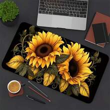 Bàn di chuột chơi game lớn Double Sunflower - Tấm lót bàn bằng cao su chống trượt dày, kéo dài, có các cạnh khâu chính xác, có thể giặt được, hình chữ nhật, dùng cho văn phòng hàng ngày - Nhiều màu 1 - Xem 4