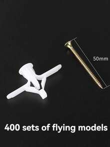DAIEN Drywall Specific Plastic Expansion Anchor Screw Bolts Set, Includes Screws, Sleeves, And Anchors - Aircraft Butterfly Expansion Screw - View 11