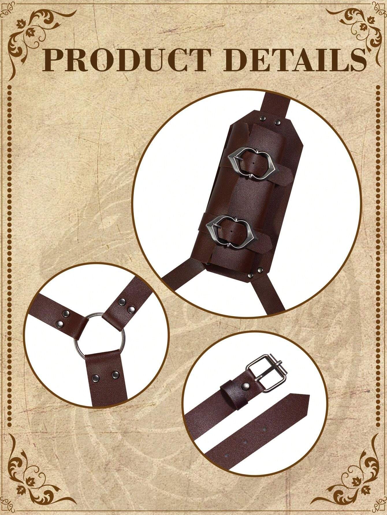Funda De Cuero De Witcher Medieval Para Pada, Soporte Para Cutlass, Vikingo, Pirata, Guerrero