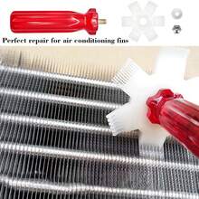 AC Cleaning Kit - 3 Different Condenser Cleaning Brushes, 2 Different Brush Types For Condenser Coil Cleaning - Air Conditioner Fin Evaporator Radiator Maintenance Cleaning Tools - Multicolor - View 4