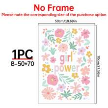 1 pieza Cartel de lienzo, Arte moderno, Letrero de madera para guardería, Decoración de guardería ideal para niñas: "Girl Power" en estilo boho, Regalo ideal para dormitorio, sala de estar, pasillo, arte de pared, decoración de paredes, decoración de otoño, decoración de habitación, sin marco, arte de pared, murales decorativos, decoración del hogar, arte del póster - Multicolor - Ver 28