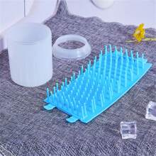 1 pieza Limpiador de patas de perro, taza lavadora, cepillo de taza limpiadora de suministros para mascotas para perros y gatos, limpiador de patas de mascota sucia para perros de talla pequeña, mediana y grande