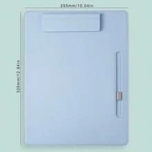 A4 Leather File Folder With Writing Board, PU Clipboard, Office Supply Document Holder,Back To School,School Supplies