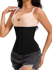 1 pièce Gaine abdominale de maintien postpartum réglable pour femmes - Noir - Voir 4