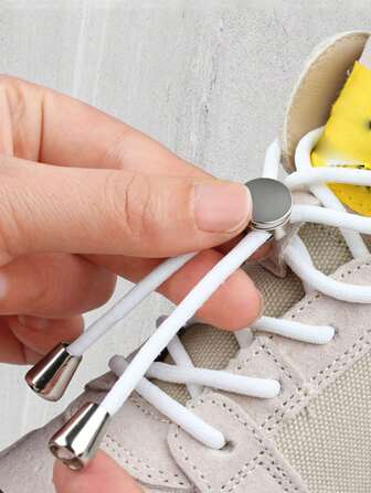 Elastic No-Tie Shoelace Replacement Set, Suitable For Boots, Sneakers, Round Laces, Stay Put Laces, Women Sports Shoe Laces