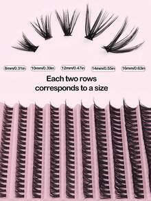 Fake Eyelashes,10 Rows DIY  False Eyelashes Natural False Lashes Natural Eyelash Extension Makeup For Daily Wear - D - View 4