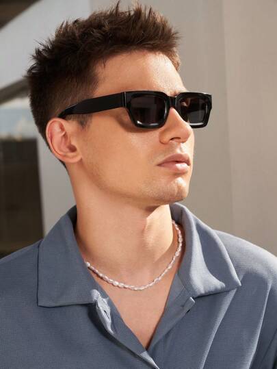 1pc Men Personalized Cool Korean Style Fashion Glasses For Driving Camping Fishing Beach Party Street-Photography Decoration Halloween For Summer Beach Vacation, Outdoor, Travel