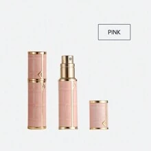 1pc Louischanzl 5ml Premium Leather Sealed Mini Travel Refillable Perfume Atomizer Bottle With Bottom Filling Valve
