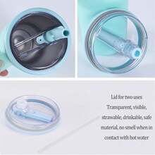 1 chiếc nắp ống hút lật thay thế cho cốc 40 Oz, nắp ống hút thay thế, nắp cốc tái sử dụng, nắp cốc chống tràn, chống bắn nước - Nhiều màu - Xem 4