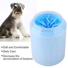 1 pieza Limpiador de patas de perro, taza lavadora, cepillo de taza limpiadora de suministros para mascotas para perros y gatos, limpiador de patas de mascota sucia para perros de talla pequeña, mediana y grande