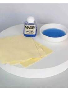Limpa Prata Original Maxim Azul 40ml Original Liquido Limpeza Profunda Prataria - Azul - Visão 6