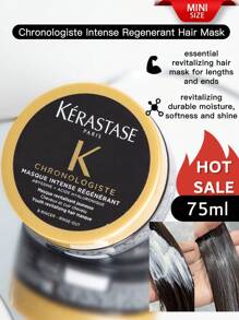 卡诗[迷你装]CHRONOLOGISTE 青春焕发发膜 75ml*3/225ml 滋润秀发和头皮，令秀发柔软亮泽 | 防毛躁深层护理发膜 | 蕴含透明质酸 | 适用于干燥受损发质 - 75ml*3/225ml - 查看 5