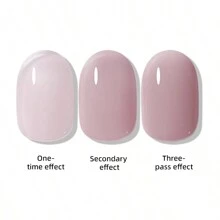 1pc 15ml Pink Color Ice Through Gel Nail Polish 15ML Soak Off Glitter Gel Polish For All Seasons - Home Salon Nail Art DIY - Hồng - Xem 4