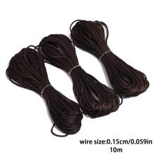 3 paquets de 33 yards de cordon en satin de soie 1,5 mm, cordon en nylon pour la fabrication de bracelets, cordon de queue de rat, cordon en satin, cordon en nylon pour la confection de bijoux, cordon de nouage chinois, cordons pour bracelets, fournitures de tricot fait main