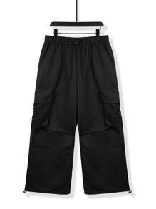 Men Casual Pocket Pants, Spring And Autumn - Black - View 2