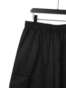 Men Casual Pocket Pants, Spring And Autumn - Black - View 4