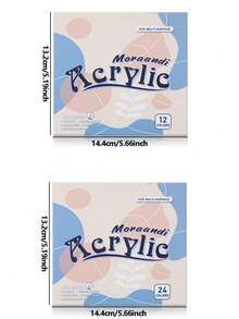 12 色/24 色软头丙烯马克笔 丙烯笔 水彩笔 DIY 陶瓷笔 可叠放彩色马克笔 高品质丙烯颜料笔 适用于木材、帆布、石头、岩石绘画、玻璃、陶瓷表面、DIY 工艺制作艺术用品 - 彩色 - 查看 3