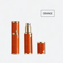 1pc Louischanzl 5ml Premium Leather Sealed Mini Travel Refillable Perfume Atomizer Bottle With Bottom Filling Valve