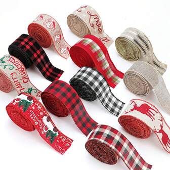 1pc Christmas Satin Ribbon, Christmas Atmosphere Decorative Ribbon, Red Bow Gift Wrapping Ribbon, Christmas Party Home Decor Christmas Decorations Christmas Decor Christmas Gifts Christmas Wrapping Paper  Christmas Party Supplies Christmas Gift Bags Christmas Bags Christmas Stickers