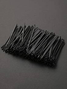 200 piezas/ 100 piezas/ 50 piezas/ 20 piezas. Ganchos para el cabello de color negro sólido simple para niñas y accesorios para el cabello de niños, ganchos para el cabello con letras negras, ganchos para el cabello negro pequeños, grapas rígidas onduladas, grapas fijas para el cabello de dama. Adecuado para maquillaje diario, cabello, cabello roto, regalos de Navidad, regalos de Año Nuevo, grapas fijas para diademas