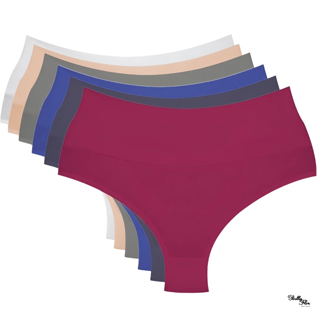 Kit Of 2 Lingerie Panties With High Waist Comfort And Butt Lifting - 彩色 - 查看 1