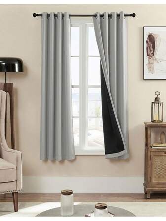 1 pezzo Tenda oscurante opaca, tenda opaca per la luce di stile semplice, isolante termica anti-UV per camera da letto, ufficio, soggiorno