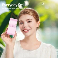 Caixa de Fio Dental com Fio Duplo 52 Unidades, Roxo, Sabor Menta, Estojo de Viagem Portátil