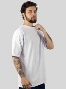 Kit 4 Premium Men's Oversized T-Shirts 100% Cotton Thick Plain Basic Streetwear - Nhiều màu - Xem 6