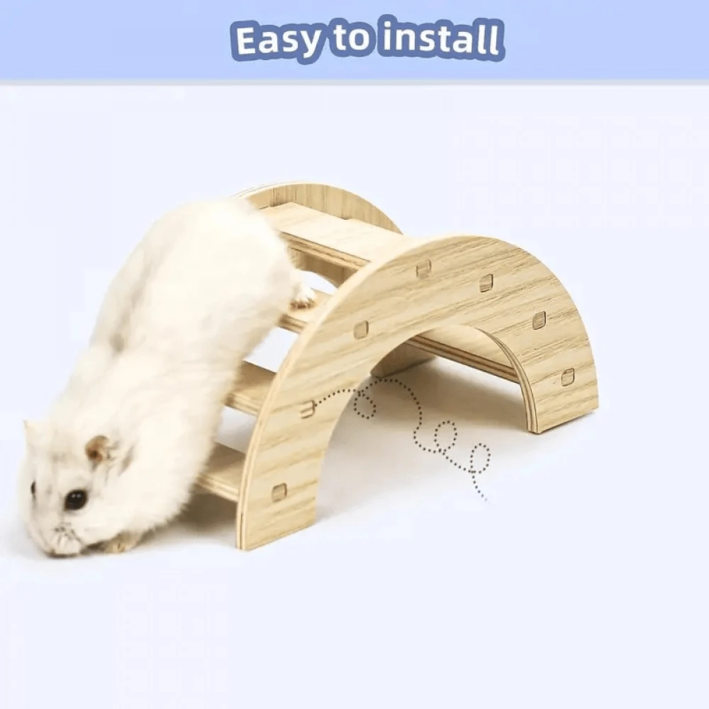 Đồ chơi nhà bập bênh cho chuột hamster, tổ ngủ bằng gỗ cho chuột hamster, biệt thự đồ chơi cho chuột gerbil, phụ kiện tự làm cho chuột hamster, nhà ẩn náu bằng gỗ cho chuột gerbil và bộ đồ chơi bập bênh tập thể dục cho chim hoàng yến.