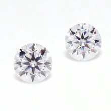 1 Peça de Diamante Solto Redondo de Moissanite de Cor D de Alta Qualidade, Claridade VVS, Atacado para Joias DIY